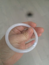 Load image into Gallery viewer, 56.5mm Certified type A 100% Natural purple/white round cut slim Jadeite Jade bangle AE2-5249