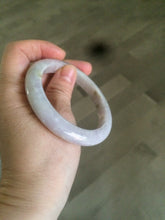 Load image into Gallery viewer, 55.6mm Certified type A 100% Natural light green/purple/white Jadeite bangle AT24-1368