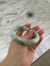 Load image into Gallery viewer, 58mm certified type A 100% Natural green/white jadeite jade bangle R87-1528