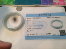Load image into Gallery viewer, 51.7mm Certified type A 100% Natural sunny green Jadeite Jade bangle AM32-7276