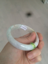 Load image into Gallery viewer, 54mm certificated Type A 100% Natural green/yellow/purple Jadeite Jade bangle AD22-8066