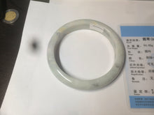 Load image into Gallery viewer, 59.5mm certified Type A 100% Natural green/purple/yellow/gray yellow Jadeite bangle AF65-7538