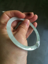 Load image into Gallery viewer, 57.5mm Certified Type A 100% Natural icy light green super thin style Jadeite bangle L137-8304