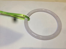 Load image into Gallery viewer, 56.5mm Certified type A 100% Natural purple/white round cut slim Jadeite Jade bangle AE2-5249