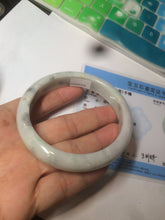 Load image into Gallery viewer, 59.5mm certified Type A 100% Natural green/purple/yellow/gray yellow Jadeite bangle AF65-7538