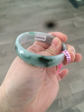 Load image into Gallery viewer, Certified 52.2mm 100% natural Type A green/white jadeite jade bangle W16-3889