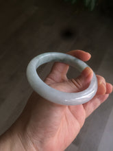 Load image into Gallery viewer, 57.5mm Certified Type A 100% Natural icy green/white Jadeite Jade bangle AT20-1351