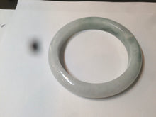Load image into Gallery viewer, 57.5mm Certified Type A 100% Natural icy green/white Jadeite Jade bangle AT20-1351