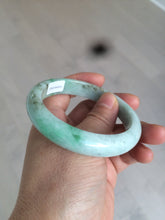 Load image into Gallery viewer, 56.6mm Certified Type A 100% Natural sunny green Jadeite Jade bangle U97-0543
