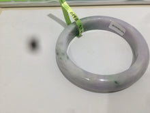 Load image into Gallery viewer, 57.4mm certified Type A 100% Natural green/purple Jadeite Jade bangle AE6-6198