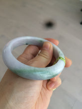 Load image into Gallery viewer, 57.4mm certified Type A 100% Natural green/purple Jadeite Jade bangle AE6-6198
