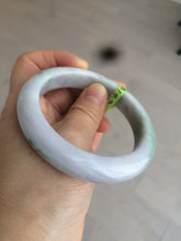Load image into Gallery viewer, 57.4mm certified Type A 100% Natural green/purple Jadeite Jade bangle AE6-6198