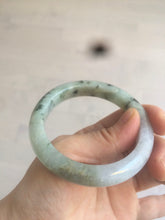 Load image into Gallery viewer, 54.5mm 100% natural certified green/purple jadeite jade bangle AM39-3535