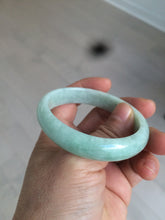 Load image into Gallery viewer, 52.4mm Certified 100% natural Type A light green oval jadeite jade bangle Y120-2491