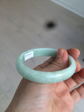 Load image into Gallery viewer, 52.4mm Certified 100% natural Type A light green oval jadeite jade bangle Y120-2491