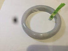 Load image into Gallery viewer, 56mm certified type A 100% Natural white/light green jadeite jade bangle AC10-6859