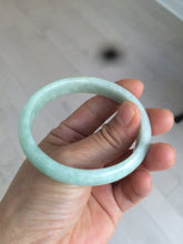Load image into Gallery viewer, 52.4mm Certified 100% natural Type A light green oval jadeite jade bangle Y120-2491