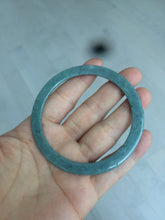 Load image into Gallery viewer, 58.2mm Type A 100% Natural light green/blue super thin style Jadeite bangle L140