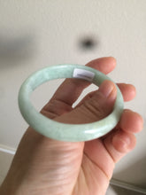 Load image into Gallery viewer, 52.4mm Certified 100% natural Type A light green oval jadeite jade bangle Y120-2491