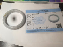 Load image into Gallery viewer, 58.3mm certified Type A 100% Natural green/white/super light purple Jadeite bangle AF70-9555