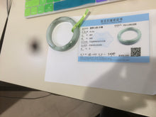 Load image into Gallery viewer, 58mm certified type A 100% Natural green/white jadeite jade bangle R87-1528
