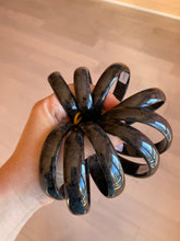 Load image into Gallery viewer, 52.8mm Certified Type A 100% Natural black (Wuji)Jadeite Jade bangle group D94