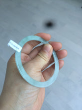 Load image into Gallery viewer, 57.5mm Certified Type A 100% Natural icy light green super thin style Jadeite bangle L137-8304