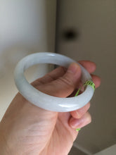 Load image into Gallery viewer, 56mm certified type A 100% Natural light green/white/brown Jadeite Jade bangle R89-0275