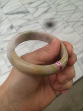 Load image into Gallery viewer, 58.5mm Certified 100% natural Type A green/brown/purple jadeite jade bangle Q51-3369