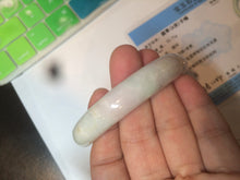 Load image into Gallery viewer, 57.5mm Certified 100% natural Type A light green/yellow/purple jadeite jade bangle N89-7531