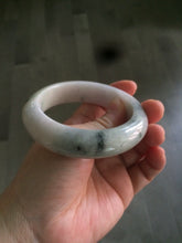 Load image into Gallery viewer, 56.1mm Certified 100% natural type A green/very light pink/yellow chubby jadeite jade bangle Z44-0472