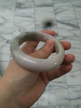 Load image into Gallery viewer, 56.1mm Certified 100% natural type A green/very light pink/yellow chubby jadeite jade bangle Z44-0472