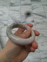 Load image into Gallery viewer, 56.1mm Certified 100% natural type A green/very light pink/yellow chubby jadeite jade bangle Z44-0472