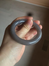 Load image into Gallery viewer, 51.8mm 100% natural smoky purple/gray Quartzite (Shetaicui jade) round cut bangle XY6