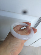 Load image into Gallery viewer, 53.5mm certified 100% natural Type A green/purple jadeite jade bangle AQ57-5347