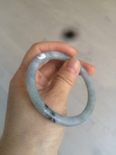 Load image into Gallery viewer, 54.6mm certified 100% Natural green/purple/gray Jadeite + albite Jade bangle AM35-1538
