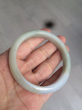 Load image into Gallery viewer, 55.3mm certified Type A 100% Natural green/yellow Jadeite Jade bangle Y114-0412