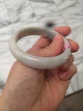 Load image into Gallery viewer, 53mm 100% natural Type A light yellow/green/white jadeite jade bangle U5