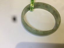 Load image into Gallery viewer, 52.5mm certified Type A 100% Natural green/brown thin Jadeite Jade bangle Q64-3805
