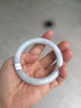 Load image into Gallery viewer, 54.2mm Certified 100% natural Type A light purple/white round cut jadeite jade bangle D49-9551