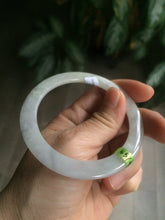 Load image into Gallery viewer, Certified Type A 100% Natural icy green/white/yellow super thin Jadeite bangle group AC25