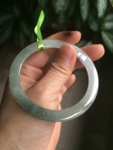 Load image into Gallery viewer, Certified Type A 100% Natural icy green/white/yellow super thin Jadeite bangle group AC25