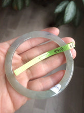Load image into Gallery viewer, Certified Type A 100% Natural icy green/white/yellow super thin Jadeite bangle group AC25