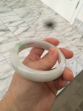 Load image into Gallery viewer, 57mm certified 100% natural green/white/yellow jadeite jade bangle R64-9289