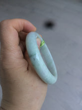Load image into Gallery viewer, 54.6mm certified type A 100% Natural green/white Jadeite Jade bangle L129-4939