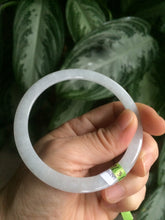 Load image into Gallery viewer, Certified Type A 100% Natural icy green/white/yellow super thin Jadeite bangle group AC25