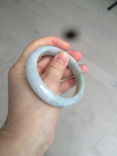 Load image into Gallery viewer, 57mm Certificated Type A 100% Natural green/white oval jadeite jade bangle D89-7164