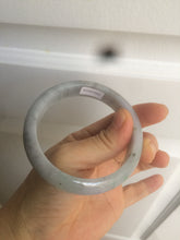 Load image into Gallery viewer, 57.4mm certified Type A 100% Natural light green/purple/gray Jadeite Jade bangle AM39-0734