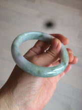Load image into Gallery viewer, 56.6mm Certified type A 100% Natural sunny green purple Jadeite Jade bangle N95-0465