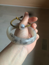 Load image into Gallery viewer, 60mm 100% natural beige/pink/gary/brown with flying wildflowers Quartzite (Shetaicui jade) bangle XY7